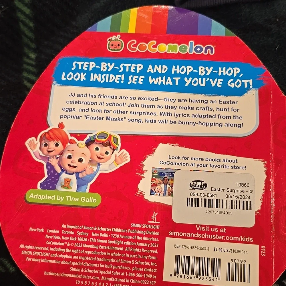 ❤️10/$20 New Cocomelon Easter Surprise Book